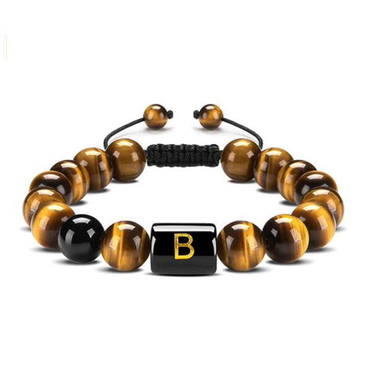 Tiger Eye Letter Protection Bracelet - Tiger Eye - B - image 5