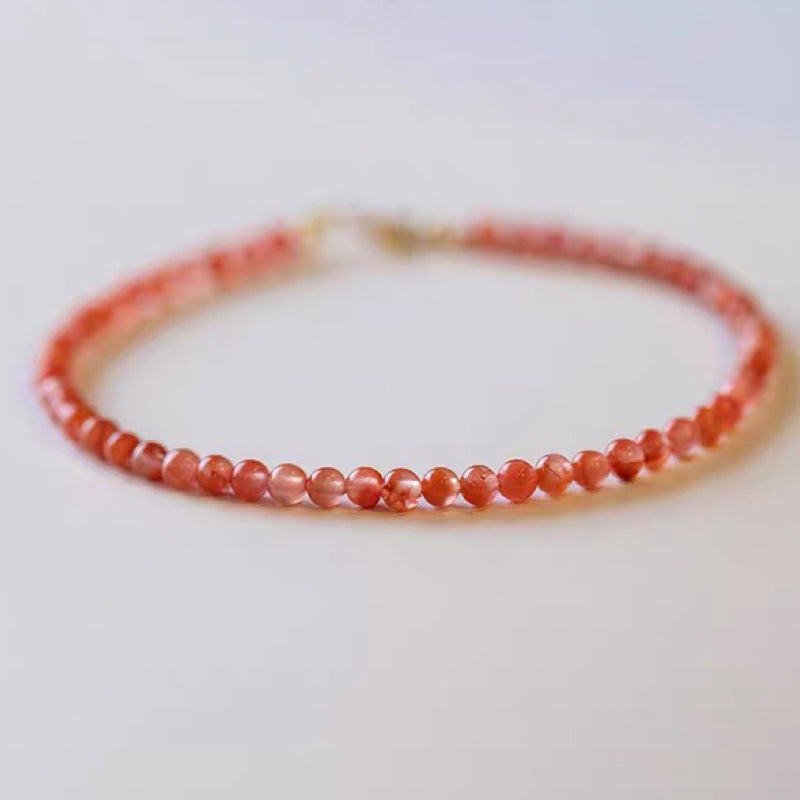 Sunset Speed - Red Agate Energy Gemstone Bracelet - Red Agate - image 0