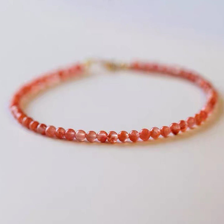 Sunset Speed - Red Agate Energy Gemstone Bracelet - Red Agate - image 0