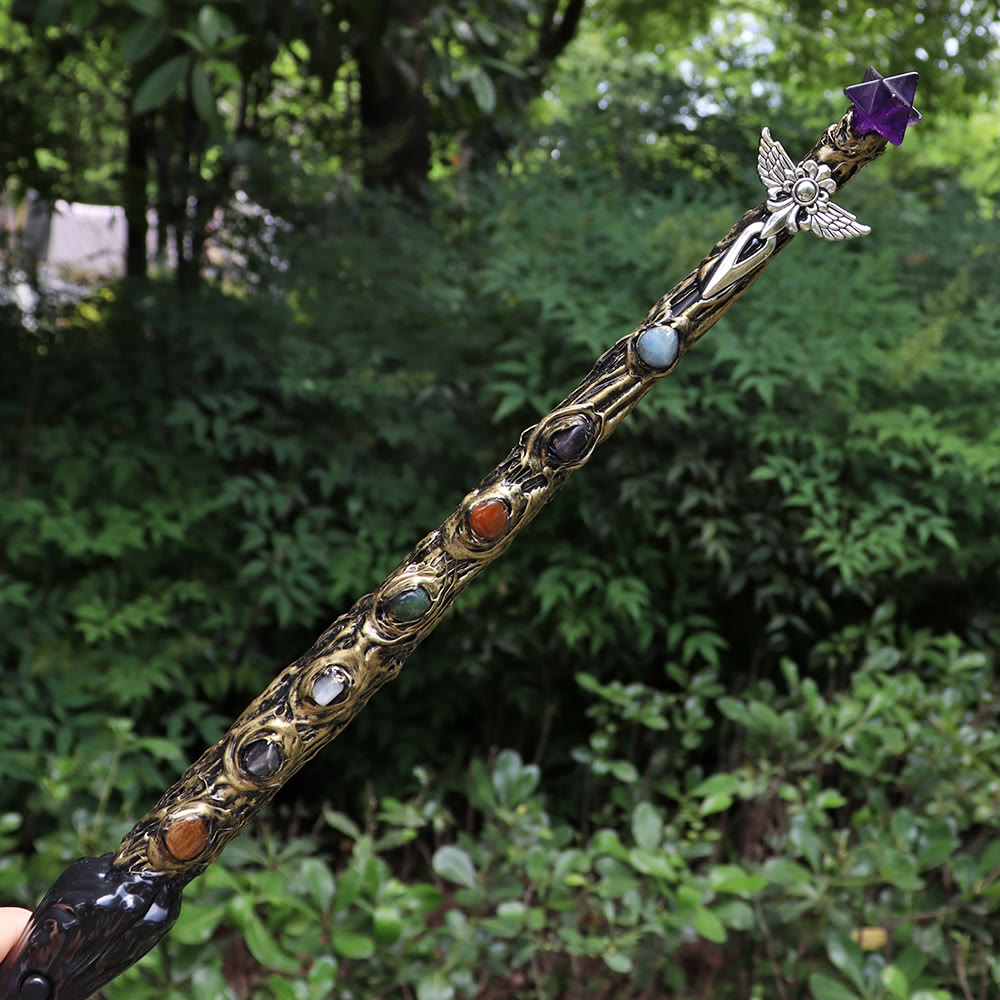 Olivenorma Natural Chakra Merkaba Crystal Wands - image 28