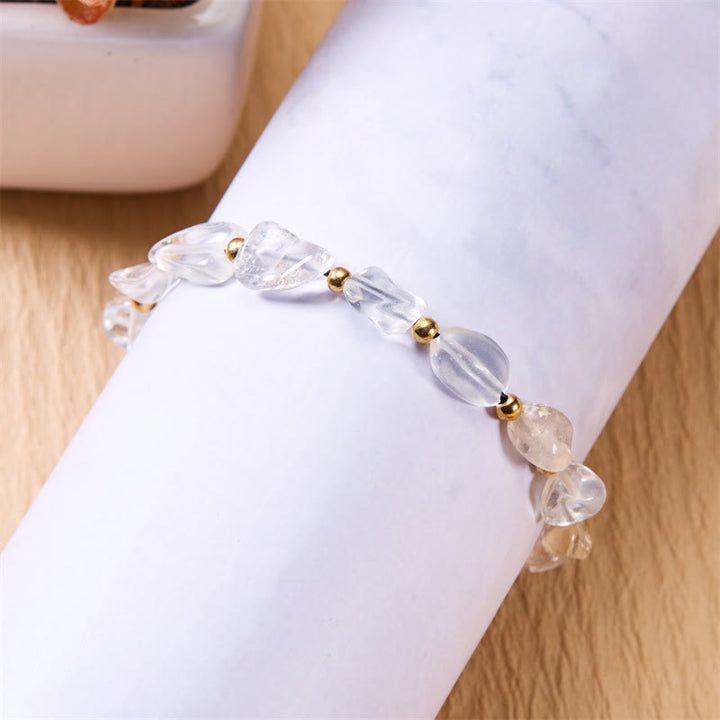 Olivenorma Natural Irregular Stone Beads Hand Woven Bracelet - image 9