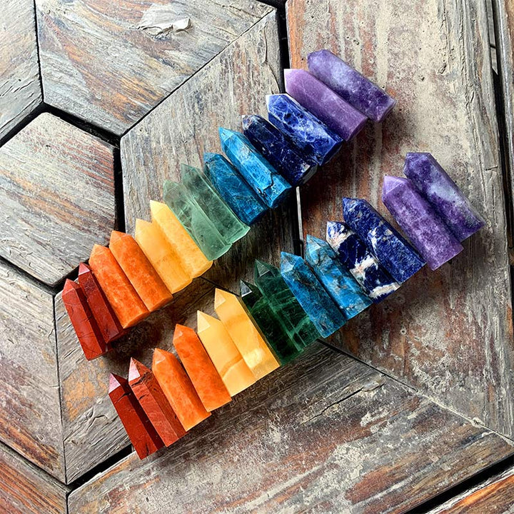 Chakra Crystal Wands Tower Crystal Set - image 2