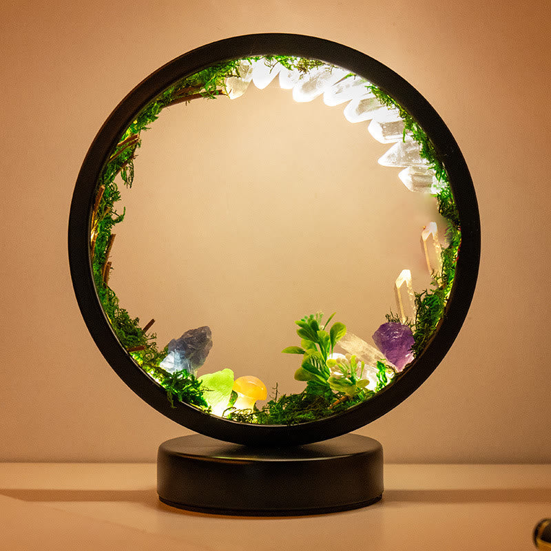 Olivenorma Natural Crystals Forest Round Crystal Lamp - image 4