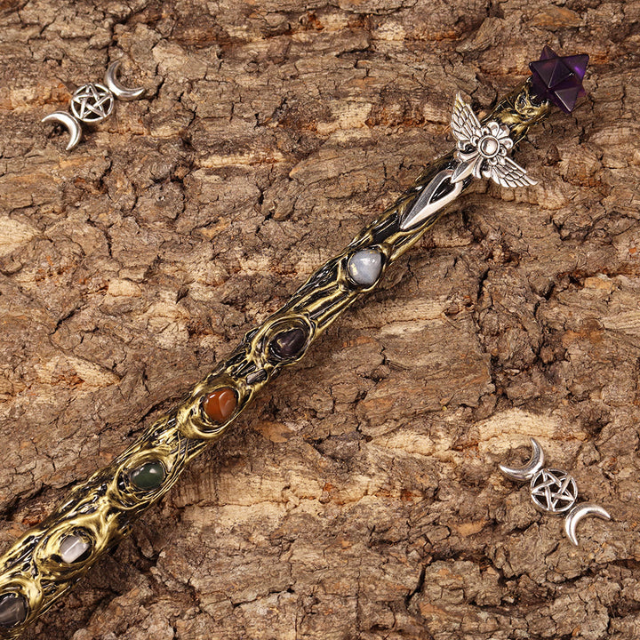 Olivenorma Natural Chakra Merkaba Crystal Wands - image 29