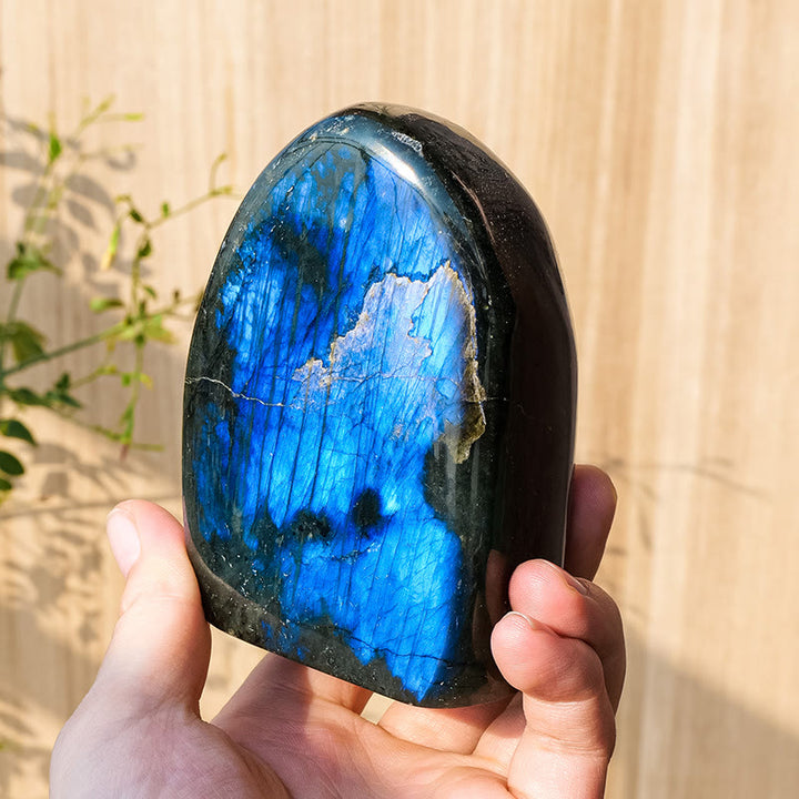 Olivenorma Natural Labradorite Rough Stone Gemstone Decoration - 550-600g - image 10