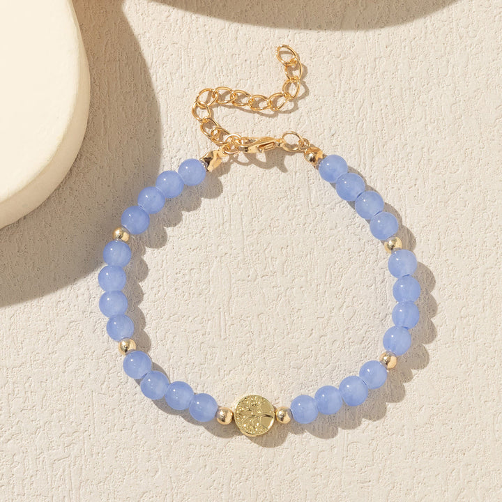 Olivenorma Multicolor Crystal Beaded Tree of Life Bracelet - Sapphire - image 5