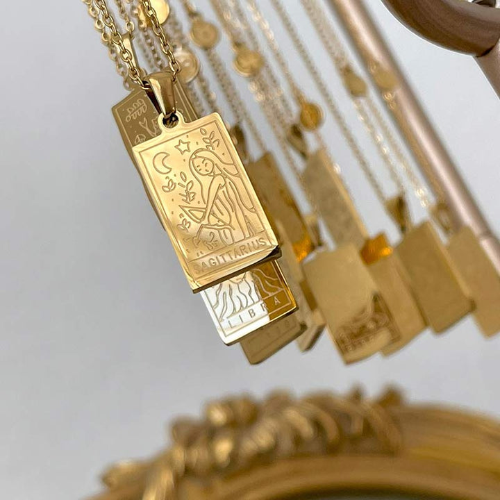 Olivenorma Gold Filled Chain Zodiac Necklace - image 9