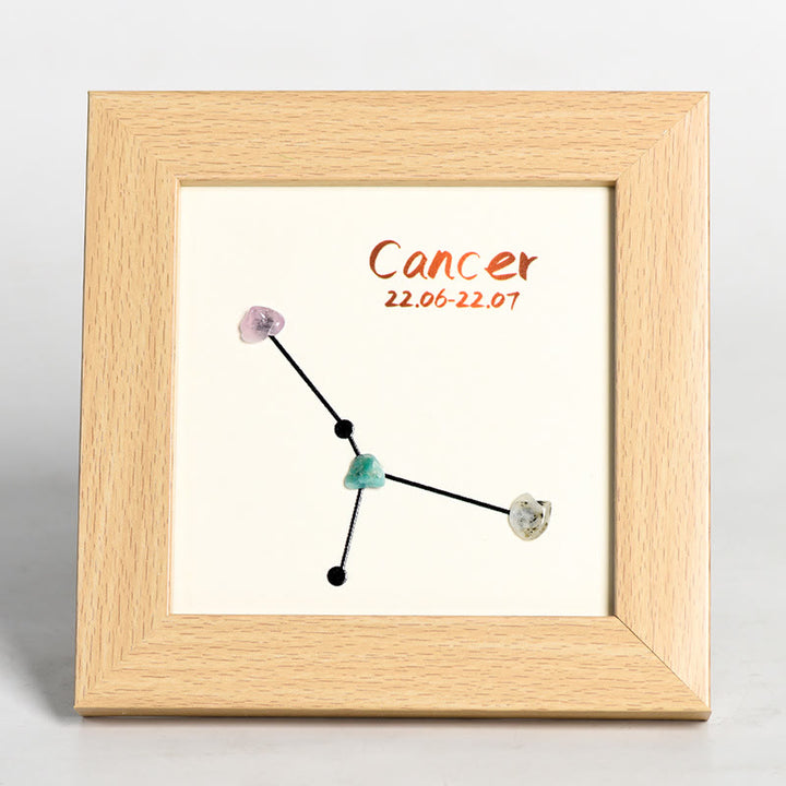 Olivenorma Zodiac Chakra Raw Stone Photo Frame Decoration - Cancer - image 6