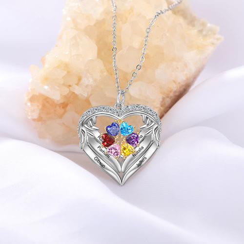 Olivenorma Personalized Birthstone Engraved Name Gift CZ Necklace - image 13