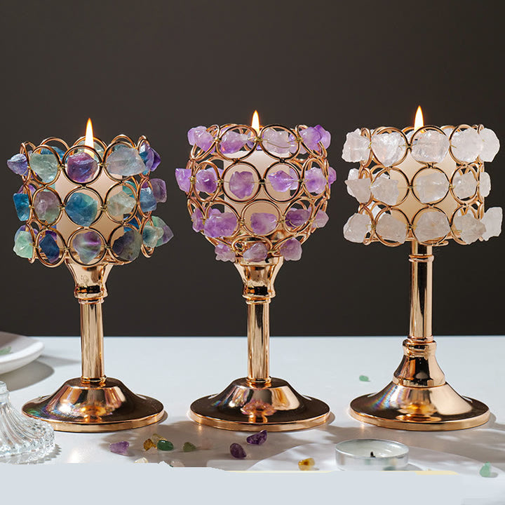Olivenorma Natural Crystal Cup Holderraw Candle - image 12