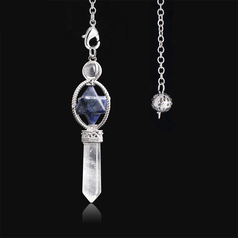 Natural Crystal Stone Pendulum - Labradorite - image 20