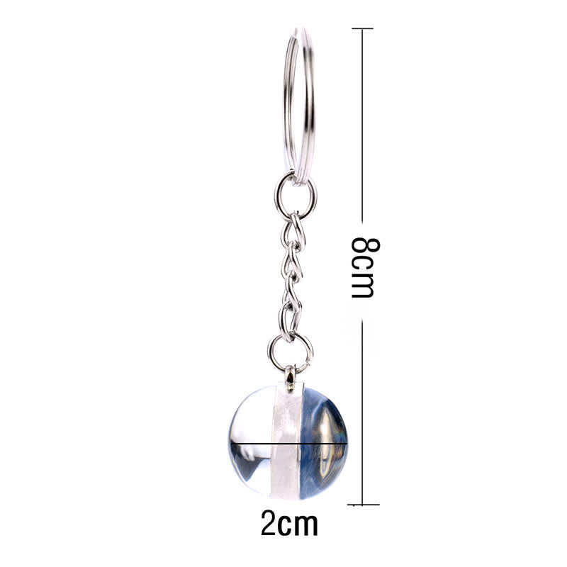 Glass 12 Stars Zodiac Protection Keychain - image 14