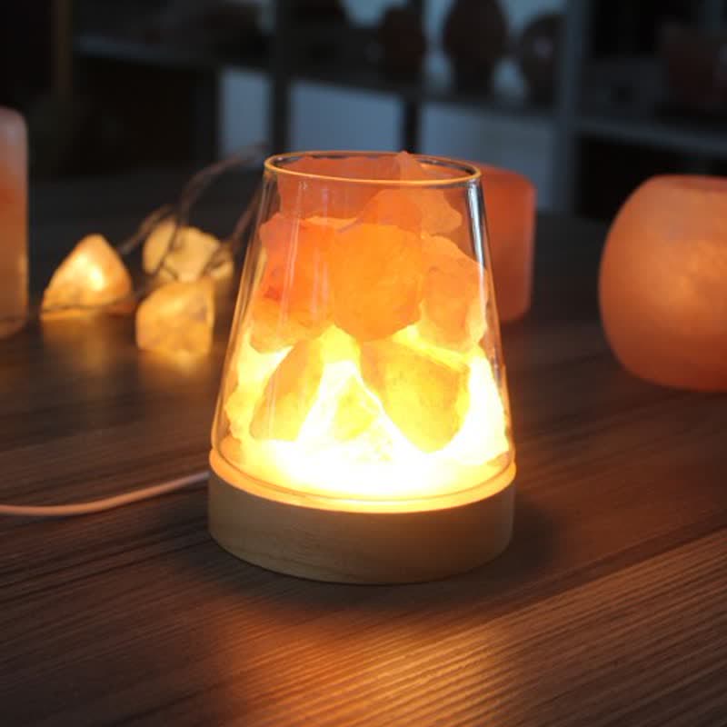 Olivenorma Goblet of Fire Shape Crystal Or Himalayan Pink Salt Lamp - Himalayan Pink Salt - image 0
