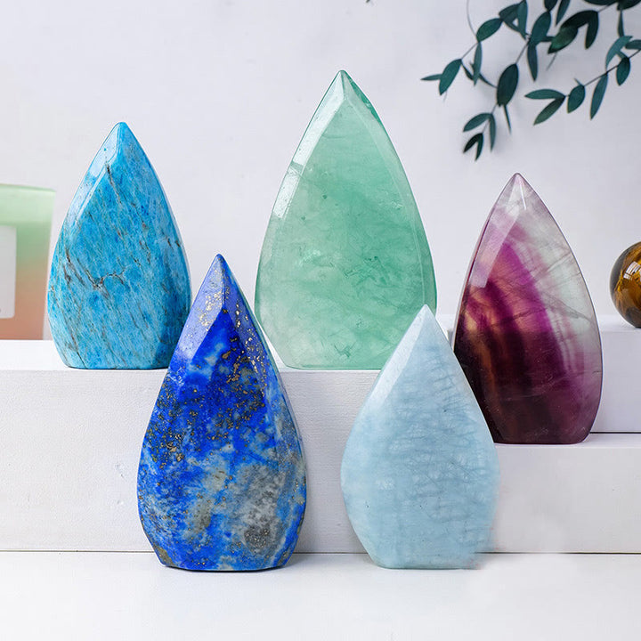 Olivenorma Natural Crystal Flame Shaped Ornaments Gemstone Decoration - image 31
