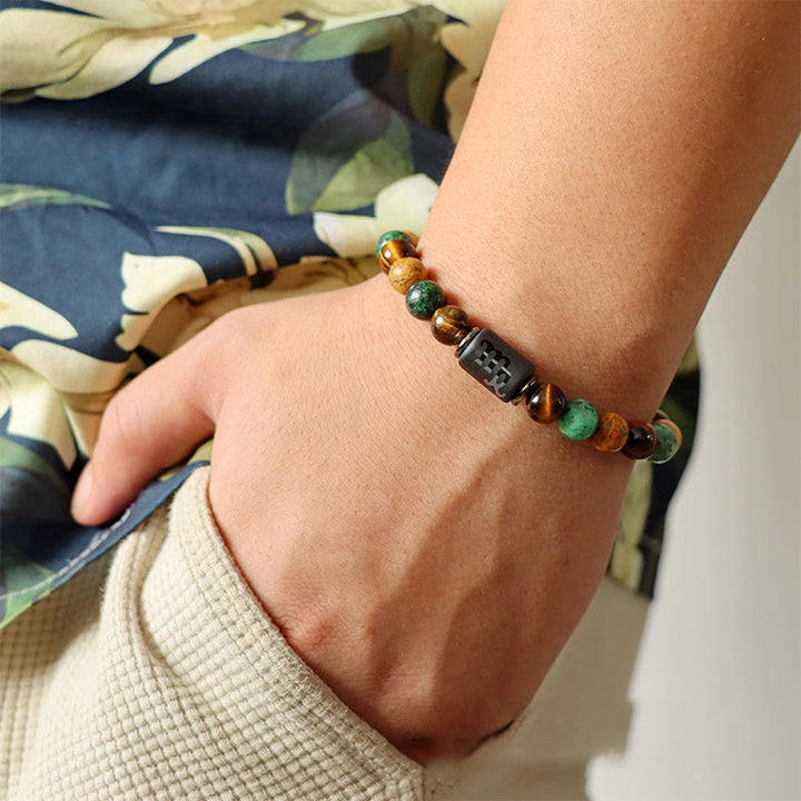Olivenorma Natural Stone Zodiac Handwoven Bracelet - image 1