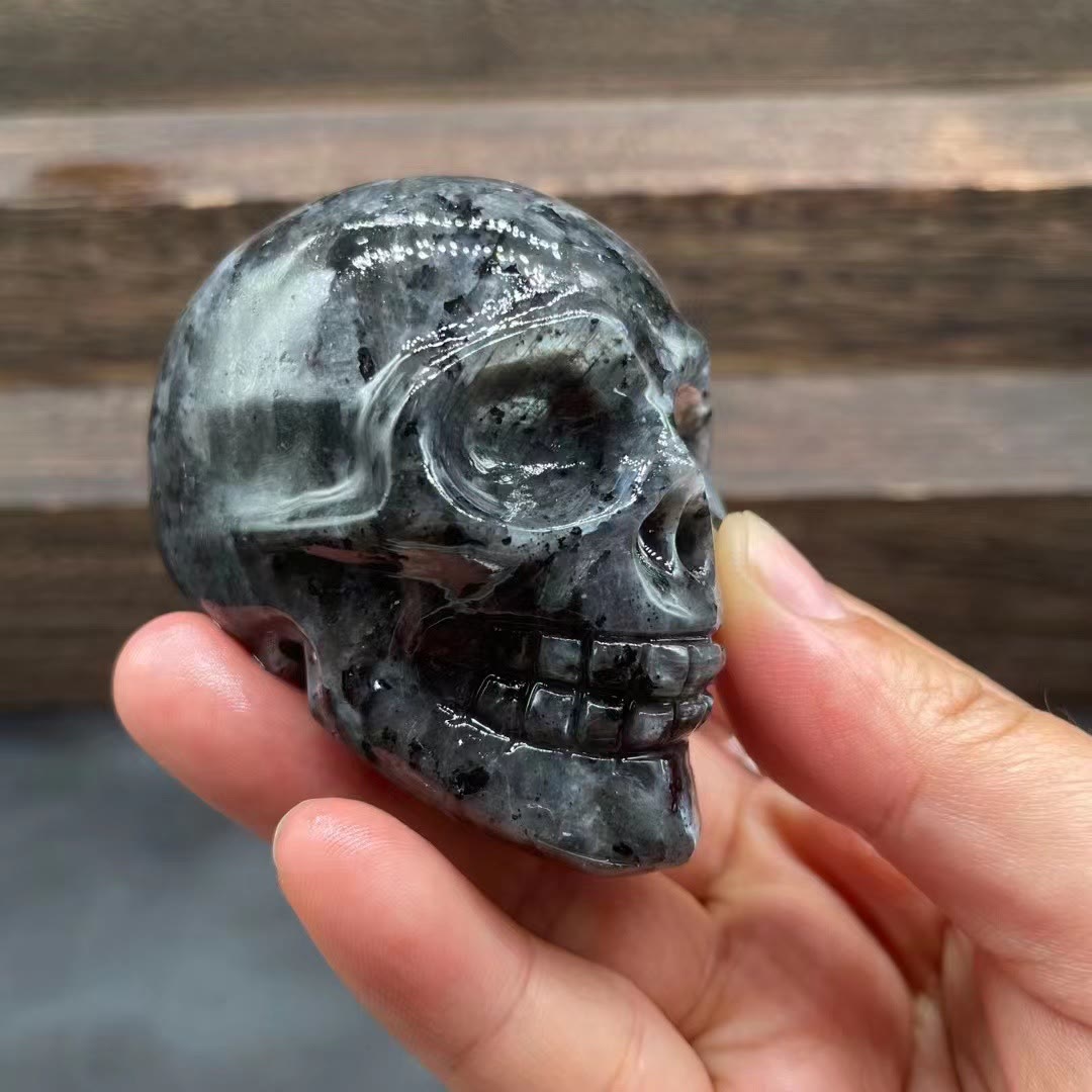 Olivenorma 7Cm Carved Natural Crystal Skull Gemstone Decoration - image 6