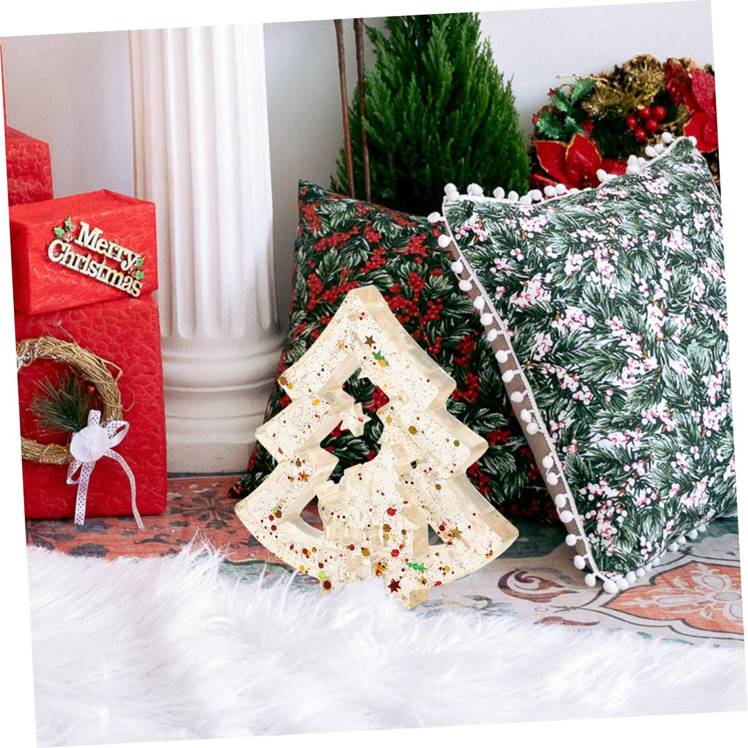 Olivenorma Natural Crystal Gravel Resin Christmas Tree Decoration - image 24