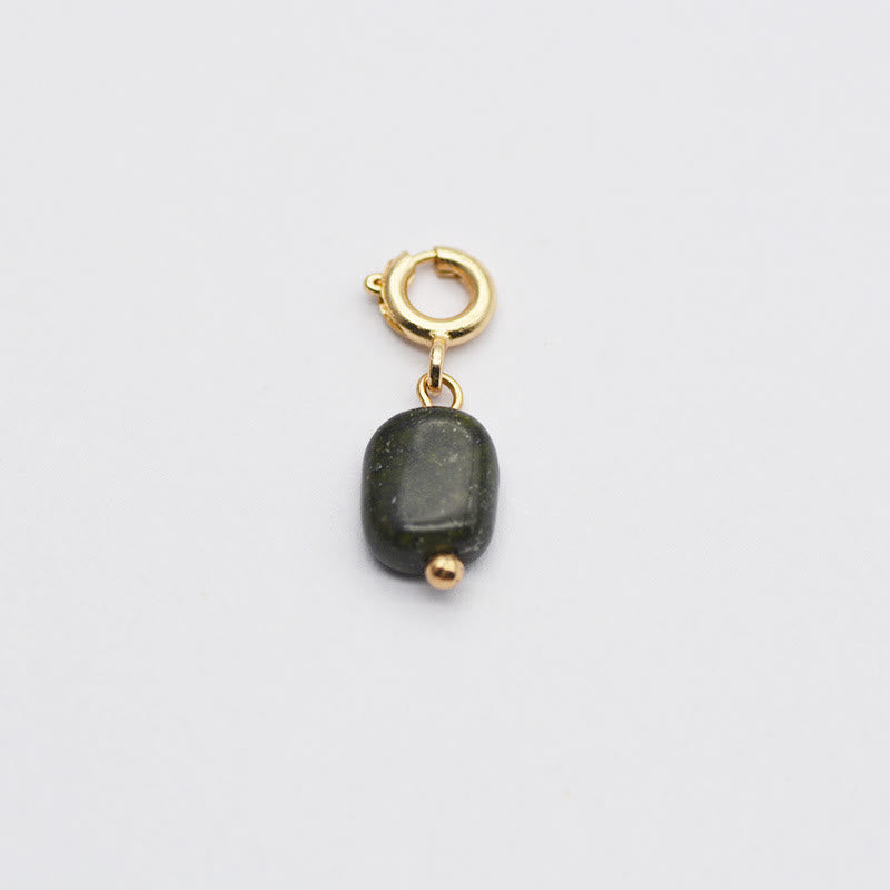 Olivenorma Geometric Round Or Water Drop Crystal Gold Pendant Necklace - India Agate - Necklace #5 - image 39