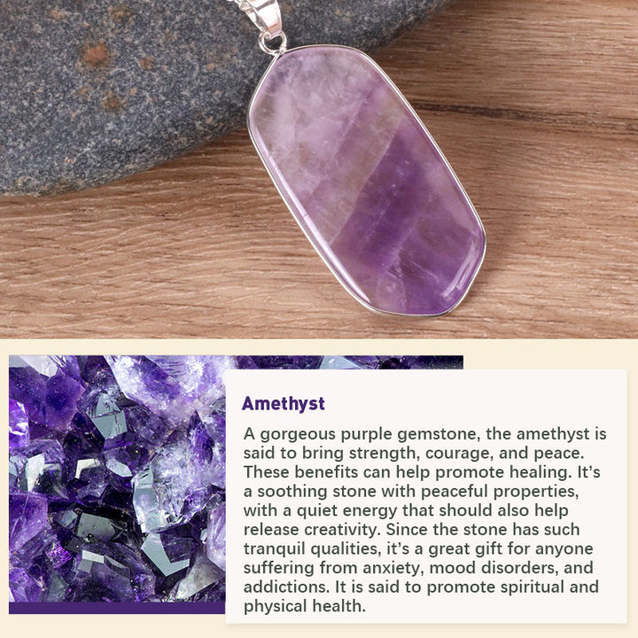 Olivenorma Natural Crystal Stone Necklace - image 4