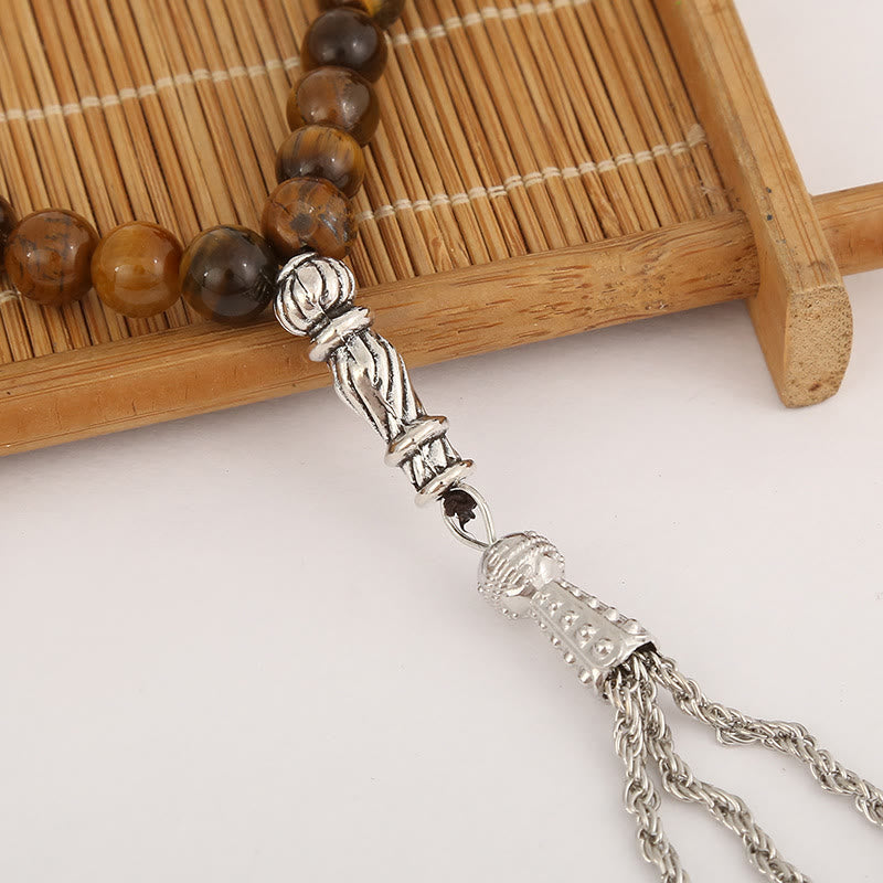 Olivenorma Tiger Eye 33pcs 99pcs Muslim Prayer Rosary Bracelet - image 5