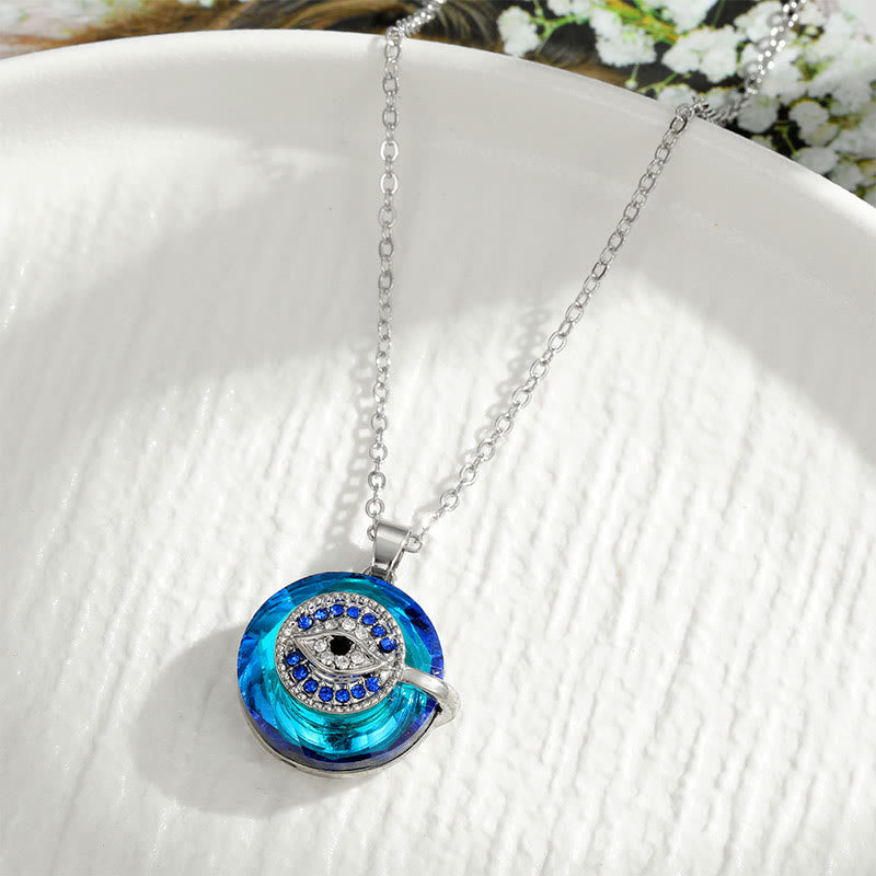 Olivenorma "You Always be Protected" - Evil Eye Necklace - Evil Eye#Round-Silver - image 7
