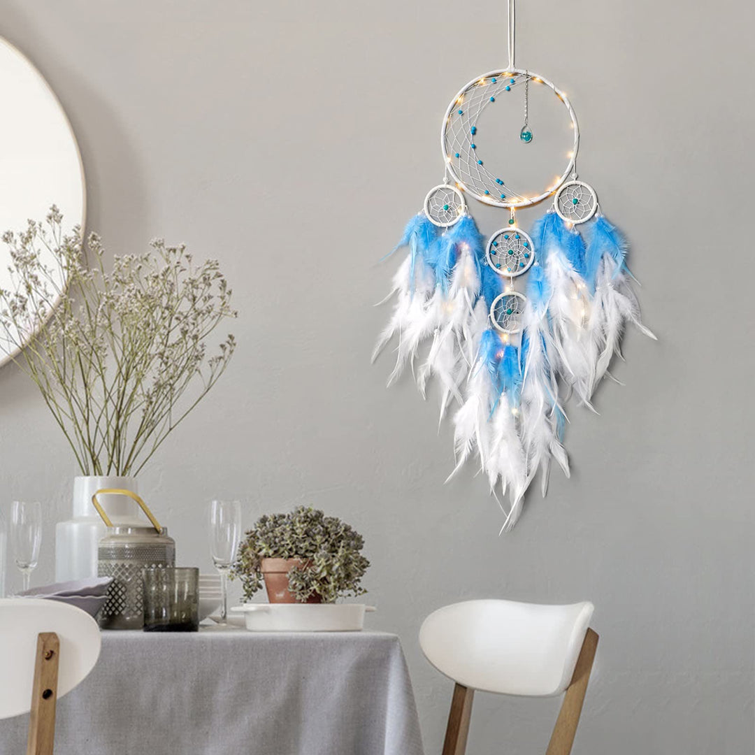 Olivenorma Half Circle Moon Decor With Lights Dream Catcher - image 9