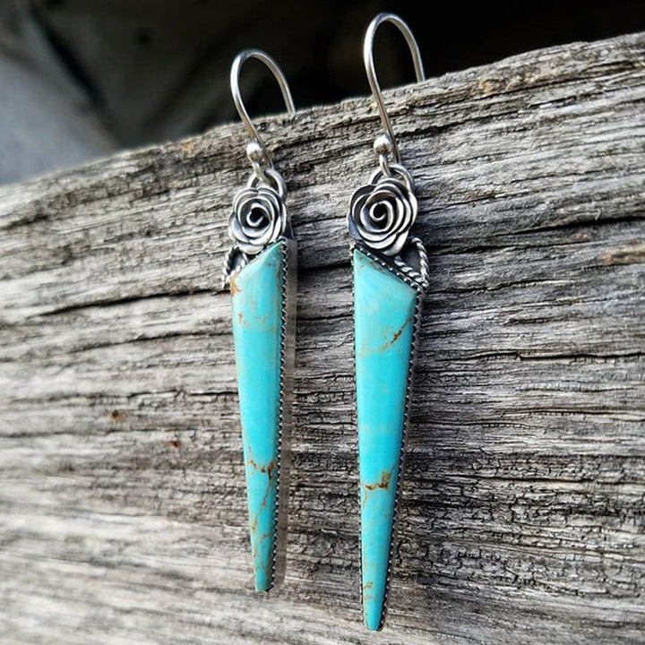 Turquoise Water Droplets Earrings - image 5