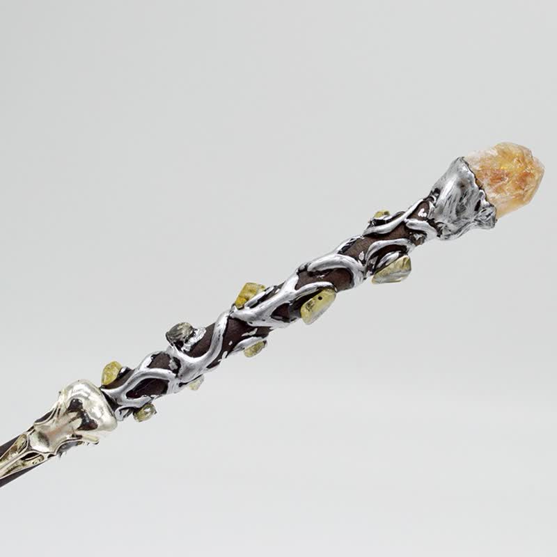Olivenorma Moon Sun Star Fairy Crystal Wands - Citrine - image 13