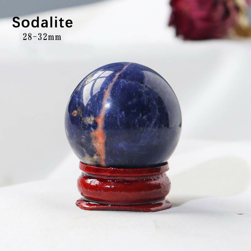 Olivenorma 9pcs Natural Crystal Balls Gemstone Crystal Set - Sodalite - image 5
