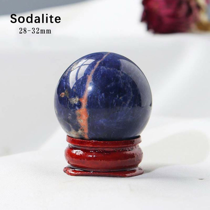 Olivenorma 9pcs Natural Crystal Balls Gemstone Crystal Set - Sodalite - image 5