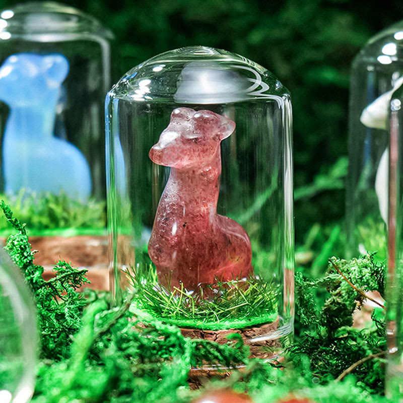 Olivenorma Natural Crystal Alpaca Carving Gemstone Decoration - image 0