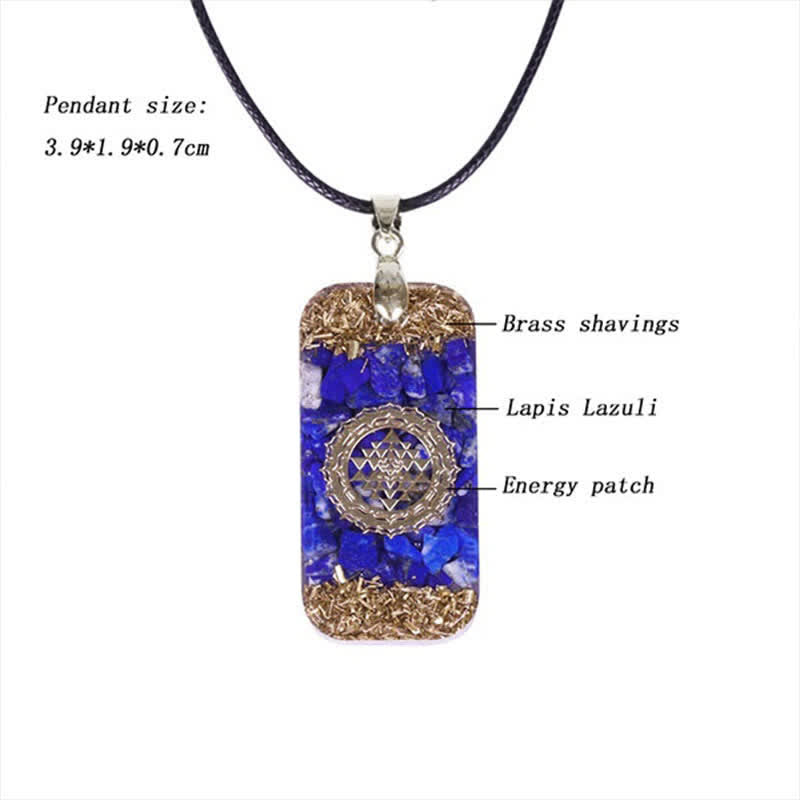 Olivenorma Raise Consciousness - Lapis Lazuli Orgone Energy Necklace - image 5