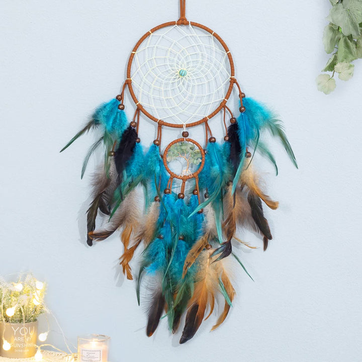 Olivenorma Green Aventurine Tree Of Life Dream Catcher - Without Lights - image 0