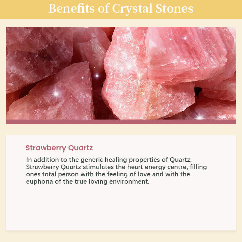Olivenorma Strawberry Quartz Love And Healing Crystal Cube - image 4