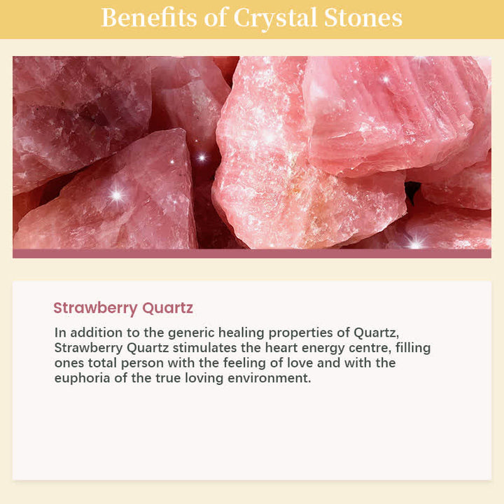 Olivenorma Strawberry Quartz Love And Healing Crystal Cube - image 4