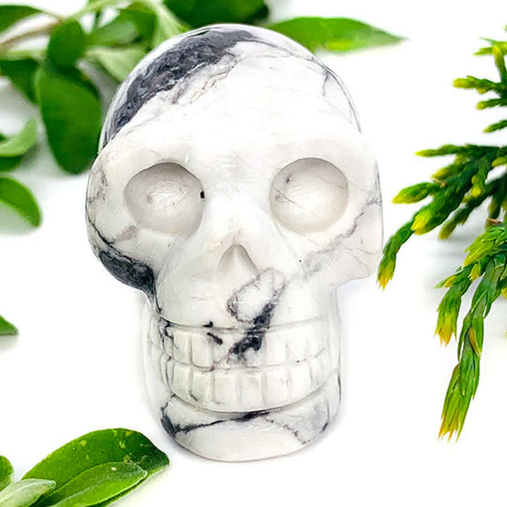 Olivenorma White Turquoise Crystal Skull Decoration - image 2