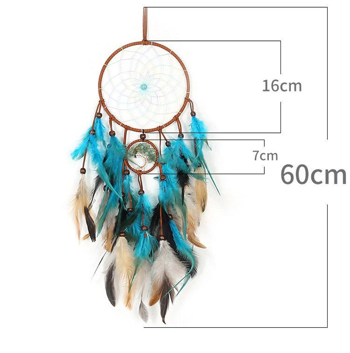 Olivenorma Green Aventurine Tree Of Life Feather Dream Catcher - image 7