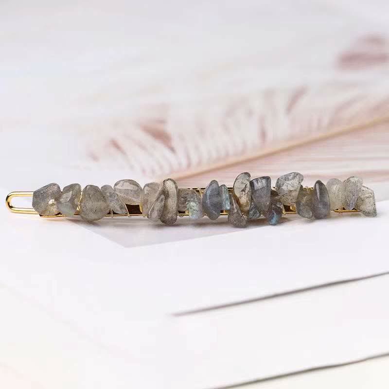 Olivenorma Natural Broken Crystal Hairpin - Labradorite - image 19