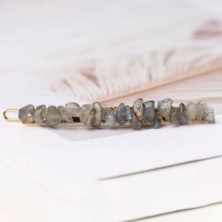 Olivenorma Natural Broken Crystal Hairpin - Labradorite - image 19