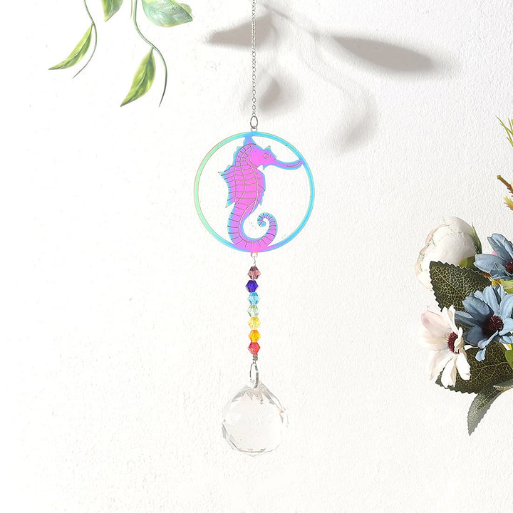 Olivenorma Clear Crystal Hanging Chakra Beads Wind Chime Suncatcher - image 6
