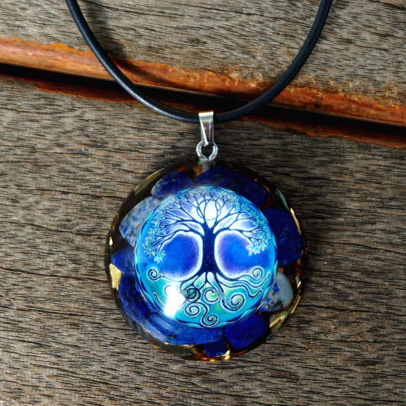 Olivenorma Lapis Lazuli Tree Of Life Reki Necklace - Lapis Lazuli - YES PLEASE $8 - image 0