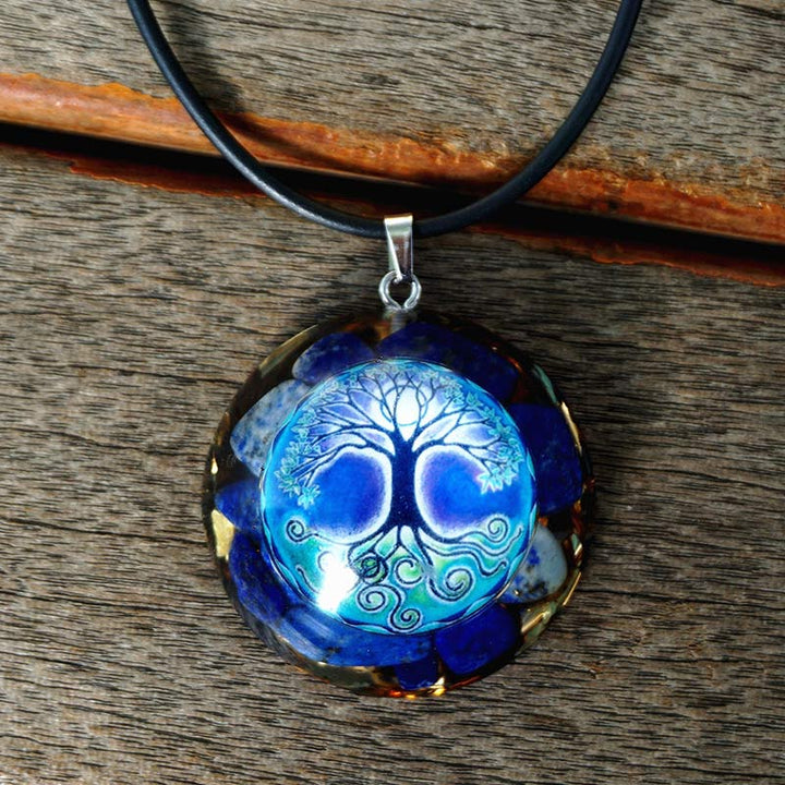 Olivenorma Lapis Lazuli Tree Of Life Reki Necklace - Lapis Lazuli - YES PLEASE $8 - image 0
