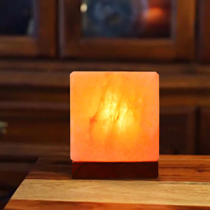Olivenorma Square Shape Himalayan Pink Salt Lamp - image 4