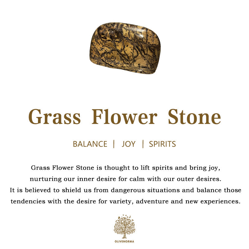 Olivenorma Owl Grass Flower Stone Ornament - image 5