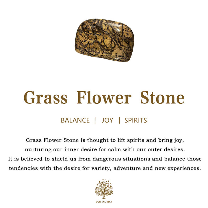 Olivenorma Owl Grass Flower Stone Ornament - image 5