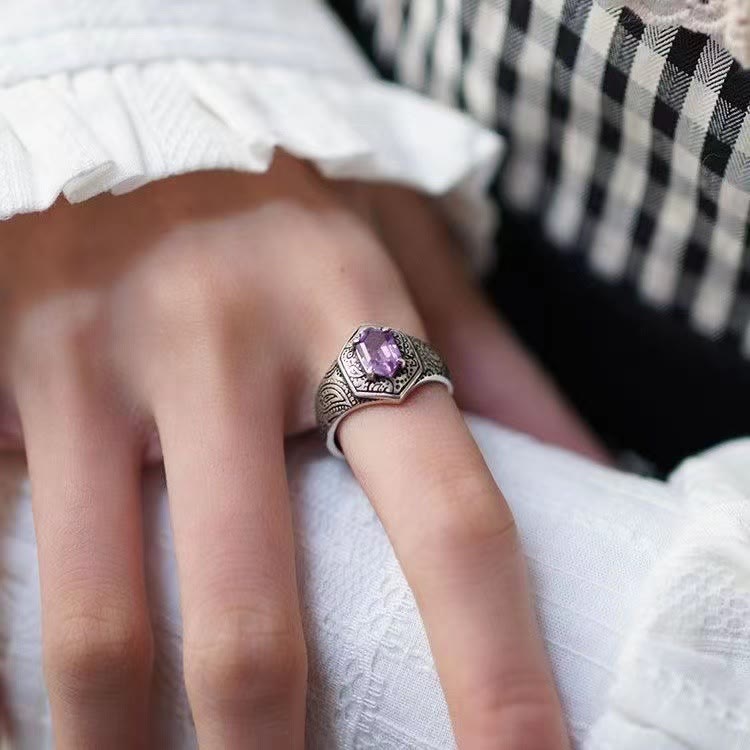 Olivenorma Paisley Amethyst Ring - image 1