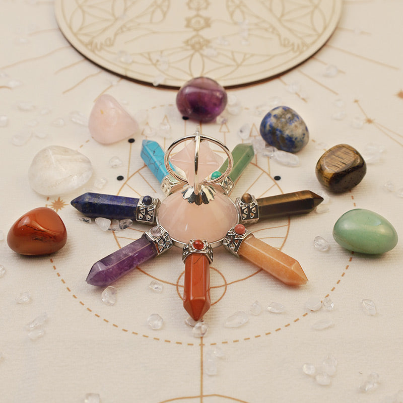 Olivenorma Natural Crystal Chakra Decoration - image 1