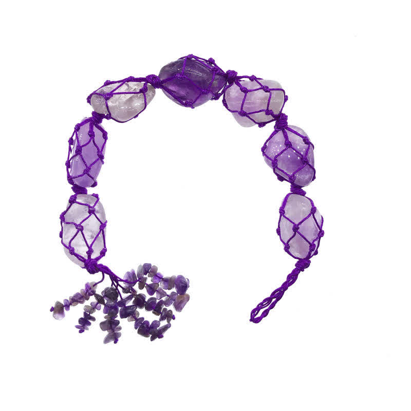 Olivenorma The 7 Chakra Healing Reiki Stone Meditation Tassel Decoration - Amethyst - image 8