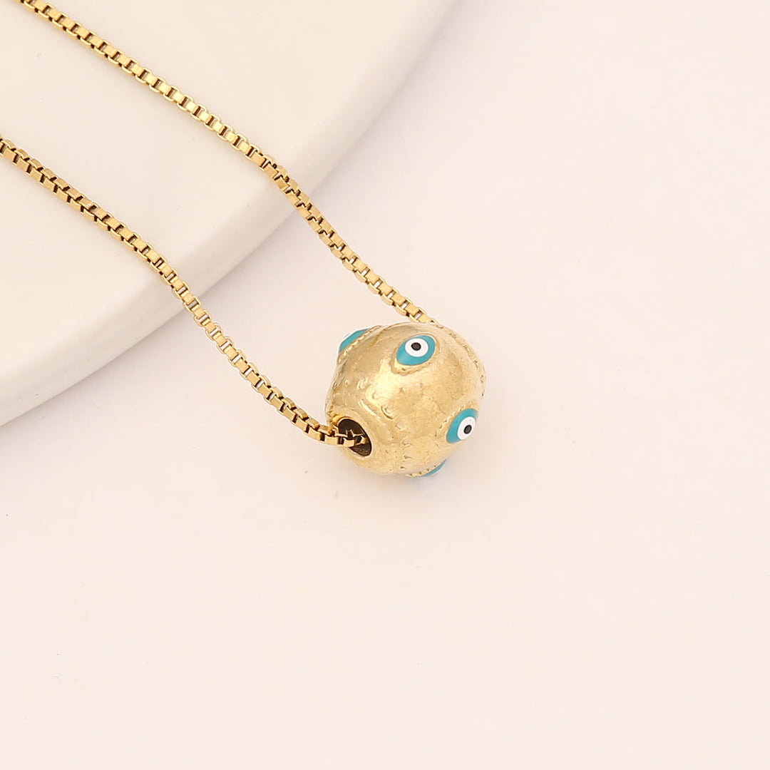 Olivenorma Turquoise Evil Eye Cross Pendant Necklace - Evil Eye&Ball - image 4
