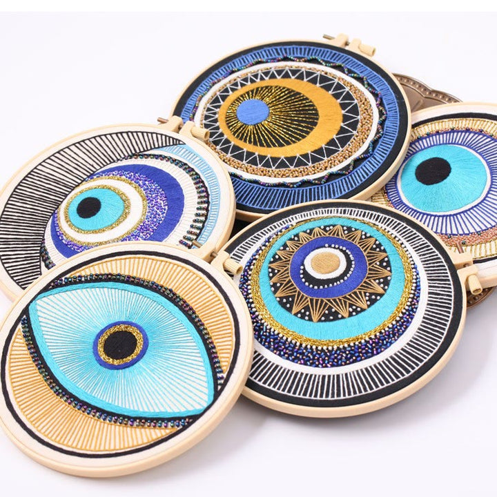 Olivenorma Evil Eye Hand Embroidery Semi Finished Material Decoration - image 11